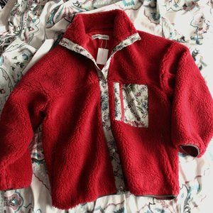 Sandy Liang Boxbox Fleece Jacket - Red